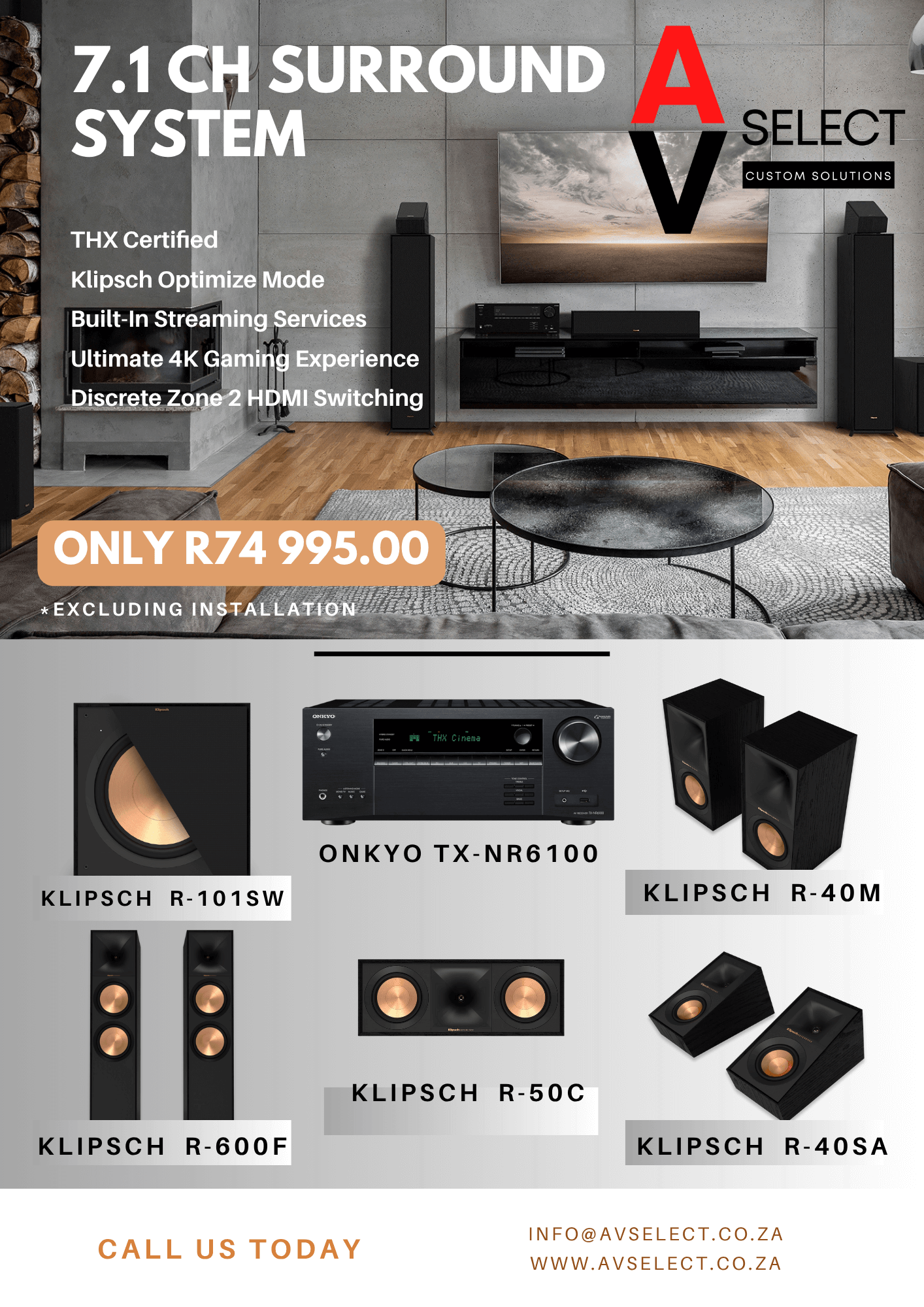 Surround package advert